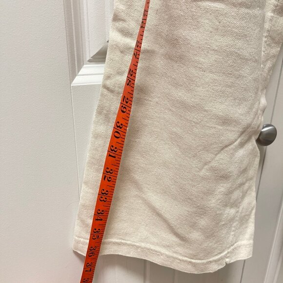 OAK + FORT Wide Leg Pants Cream – Size S - Picture 9 of 10